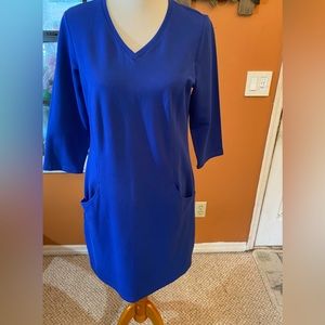 Luxuriously Comfortable Soft Cotton 3/4 Sleeve Dress - Small